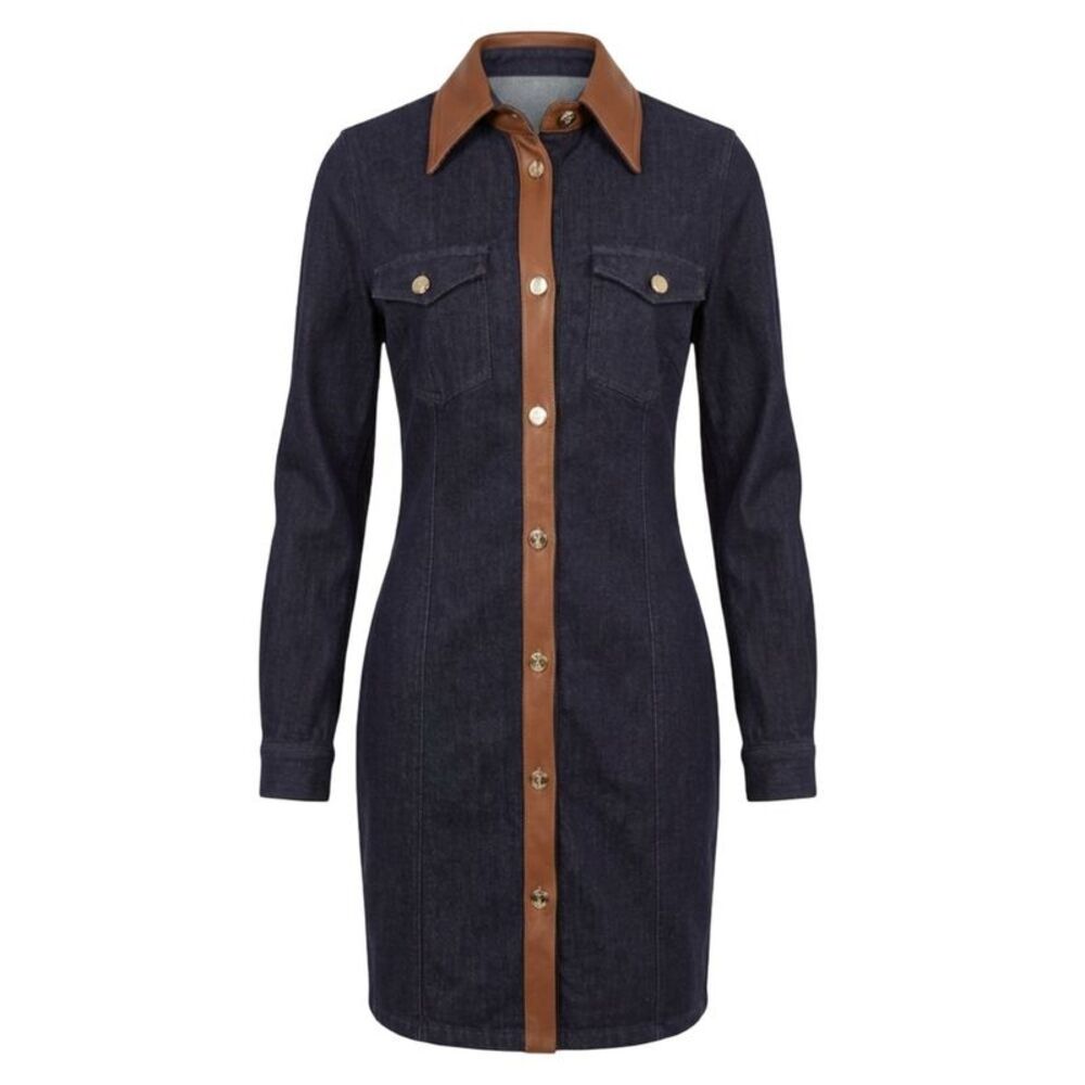 Trussardi Jeans Blue Cotton Women Women's Dress